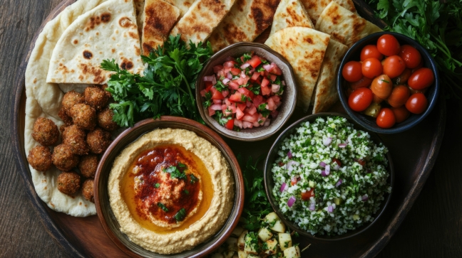 Vegetarische Mezze Platte